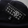 エムエムシックス メゾン マルジェラ ナンバーロゴ Tシャツ ブラック
