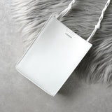 Jil Sander Tangle 白色小号皮革单肩包