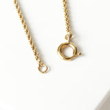 クレージュ ヴィンテージ ツイスト ロゴ ネックレス GP ゴールド