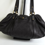 ルイ ヴィトン モノグラム マヒナ ルナーPM ショコラ ハンドバッグ ダークブラウン M97051