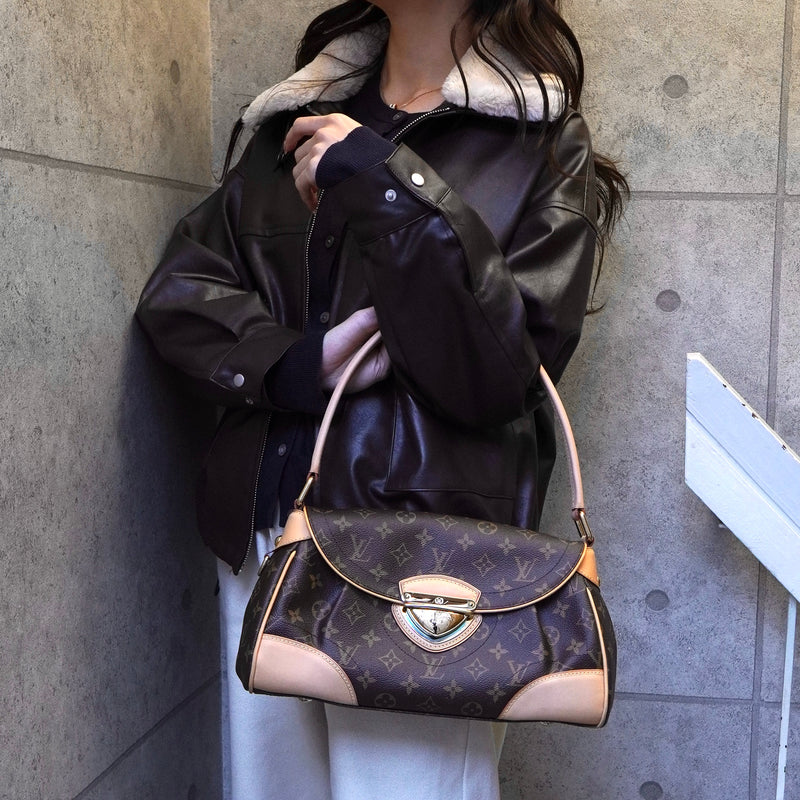 ルイ ヴィトン モノグラム ビバリーMM ブラウン M40121