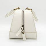 バーバリー レザー ハンドバッグ ホワイト