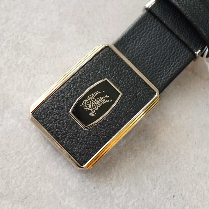 バーバリー ヴィンテージ ホースロゴ 差し込み式 ベルト ブラック メンズ デッドストック 箱付き