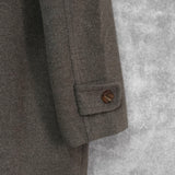 イヴ サンローラン ヴィンテージ YSLロゴ ウールコート チェスターコート ブラウン