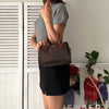 Logo Embroidery Nylon Mini Boston Bag