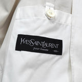 イヴ サンローラン ヴィンテージ YSLロゴ ブルゾン ジャケット ホワイト / ネイビー