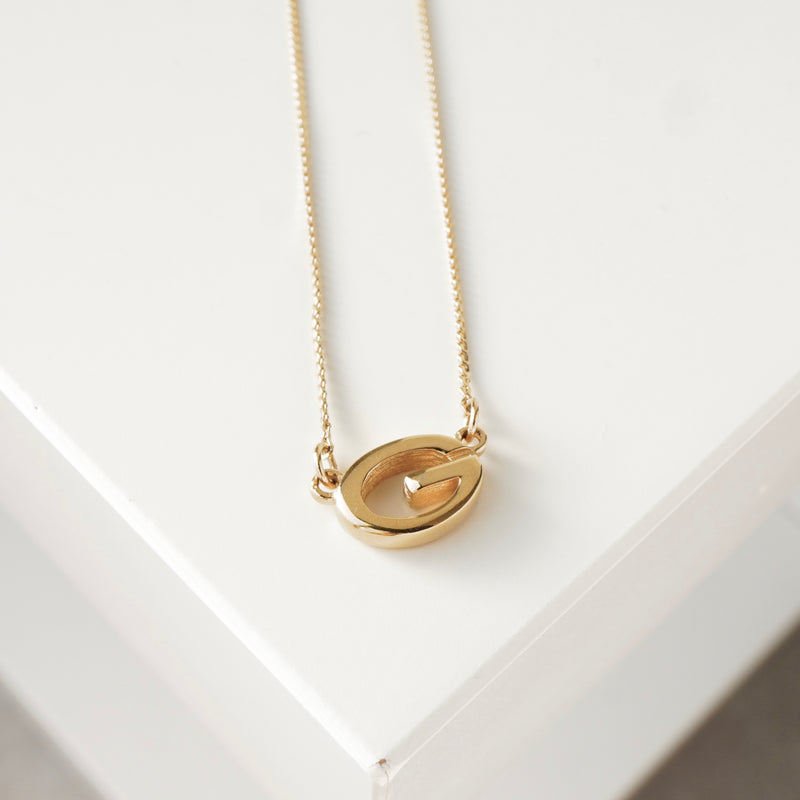 ジバンシィ ヴィンテージ Gロゴ ネックレス GP ゴールド