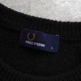 フレッドペリー ロゴ ニット ブラック