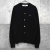 プレイ コム デ ギャルソン ハートロゴ カーディガン ブラック