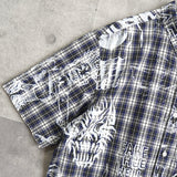 Palace Paint Check Short Sleeve Shirt, Blue