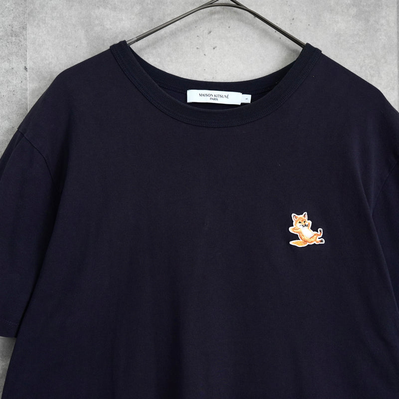 メゾン キツネ チラックスフォックス Tシャツ ネイビー