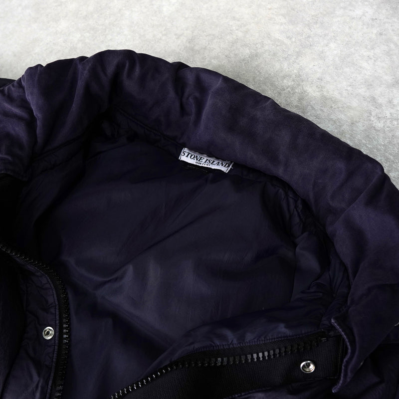 ストーン アイランド ショート丈 ダウンジャケット ネイビー