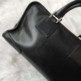 ロエベ アマソナ28 アナグラム レザー ミニボストンバッグ ハンドバッグ ブラック