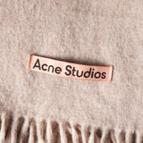 アクネ ストゥディオズ ウール ストール マフラー ピンクベージュ