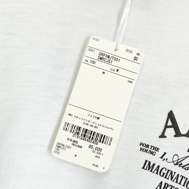 アミリ Arts District Tee ロゴ 両面プリント Tシャツ ホワイト タグ付き未使用品