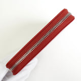 ゴヤール マティニョンPM ヘリンボーン PVC / レザー ファスナー 財布 コンパクトウォレット レッド