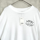 アミリ Arts District Tee ロゴ 両面プリント Tシャツ ホワイト タグ付き未使用品