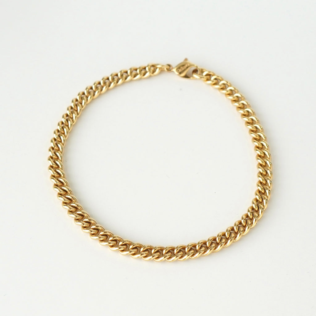 クリスチャン ディオール GP ゴールド チェーン ブレスレット メンズ