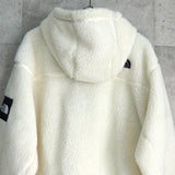 ザ ノースフェイス RIMO Fleece Anorak Hood Jacket ロゴ ハーフジップ ボア フリースジャケット ホワイト