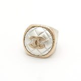 シャネル ココマーク マトラッセ フェイクパール リング 指輪 GP 11号 レディース