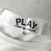 プレイ コムデギャルソン ハートロゴ Tシャツ ホワイト
