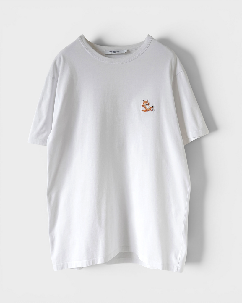 メゾン キツネ Tシャツ チラックスフォックス ホワイト L メンズ レディース