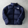 ザ ノースフェイス ヌプシ ロゴ ダウンジャケット ネイビー