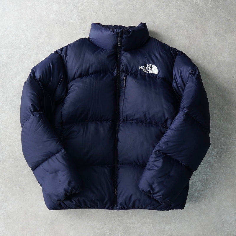 ザ ノースフェイス ヌプシ ロゴ ダウンジャケット ネイビー
