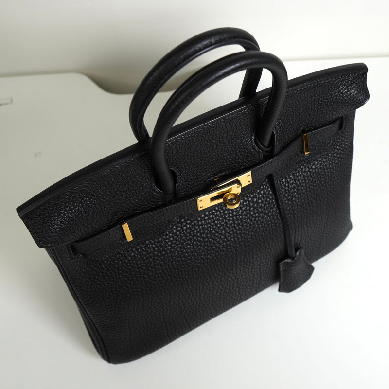 エルメス バーキン25 トゴ ブラック ゴールド金具 □L刻 / 2008年製