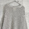 ヨーク MESHED KNIT CREWNECK メッシュ ニット グレージュ