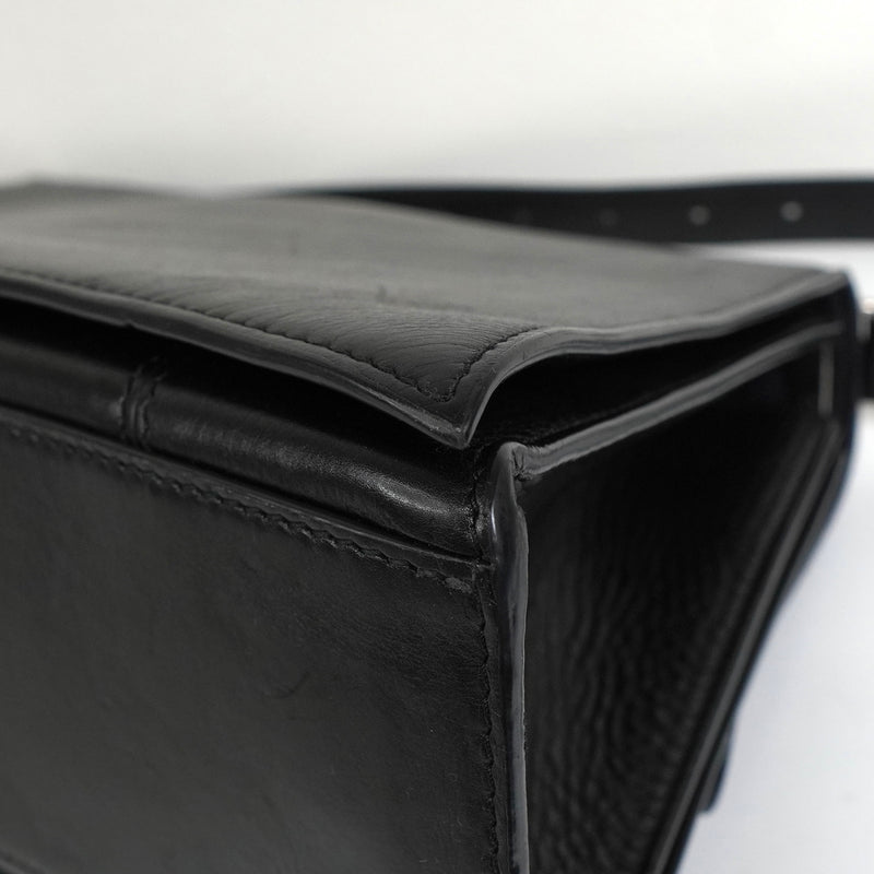 バレンシアガ クラッシュ レザー スリングバッグ ワンショルダーバッグ ブラック