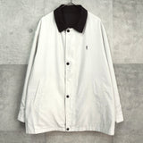 イヴサンローラン リバーシブル YSLロゴ ブルゾンホワイト / ブラック