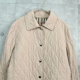 バーバリー キルティングジャケット ノバチェック裏地 ベージュ