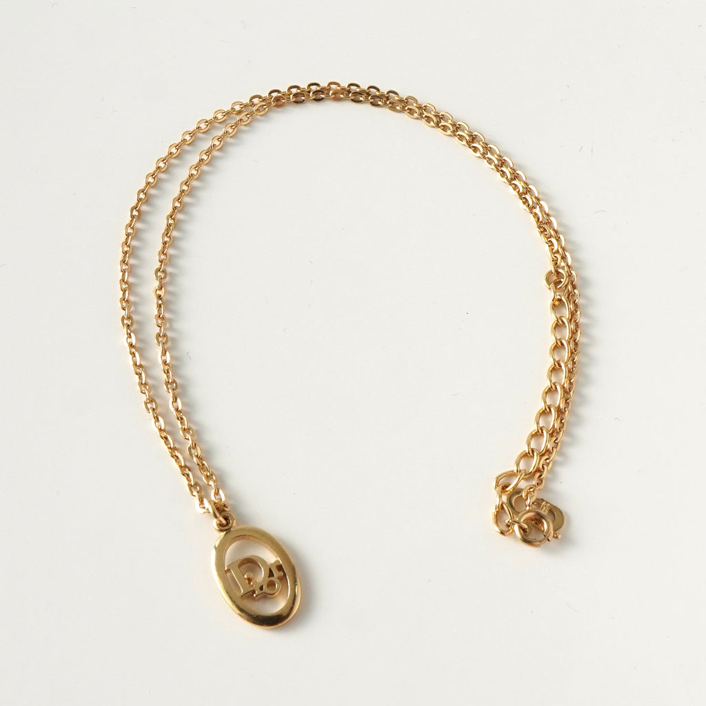 クリスチャン ディオール Diorロゴ GP ゴールド ネックレス