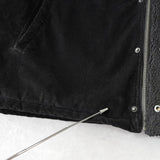 リーバイス SHERPA LINED TRUCKER JACKET コーデュロイ襟 ボアジャケット ブラック メンズ