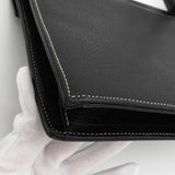 サンローラン YSLロゴ ステッチ ショルダーバッグ ブラック