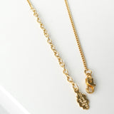 クレージュ ヴィンテージ ロゴ ネックレス GP ゴールド