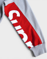 Cropped Panels Hooded Sweatshirt シュプリーム フーディー パーカー グレー L メンズ