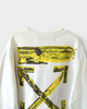 オフホワイト 19AW Acrylic Arrows Sweatshirt スウェット ホワイト M メンズ