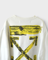 オフホワイト 19AW Acrylic Arrows Sweatshirt スウェット ホワイト M メンズ