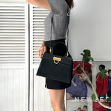 Gancini Calf Leather 2way Hand Bag / Shoulder Bag
