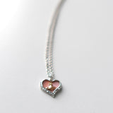 Heart Orb Silver Necklace