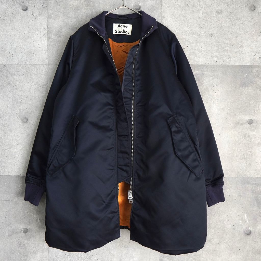アクネ ストゥディオズ MA-1 ボンバージャケット ネイビー レディース