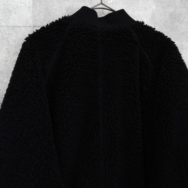 ザ ノースフェイス リバーシブル ロゴ刺繍 ロング丈 キルティングコート ボアコート カーキ / ブラック