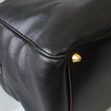 Dunhill Leather 2-Way Boston Bag in Black
