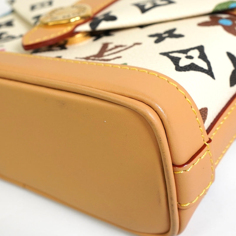 ルイ ヴィトン モノグラムクラギー エンベロップ ウェアラブル ウォレット クリーム M83346 ICチップ内蔵