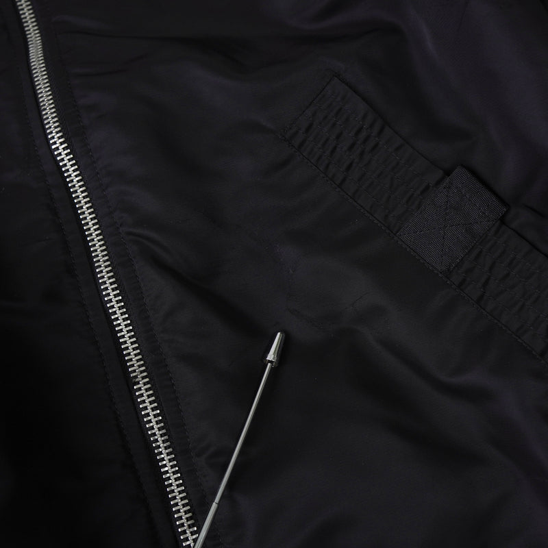 ディーゼル バックロゴ リバーシブル MA-1 メンズ ブラック / オレンジ