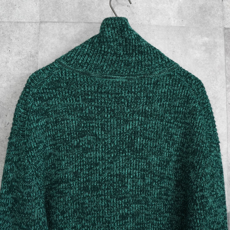 アクネ ストゥディオズ ハーフジップ ハイネック ニット グリーン