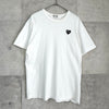 プレイ コムデギャルソン ハートロゴ Tシャツ ホワイト