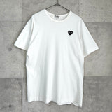 プレイ コムデギャルソン ハートロゴ Tシャツ ホワイト